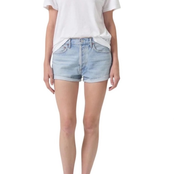 Agolde Pants - NWOT AGOLDE Light Blue Parker Denim Shorts | Size 28